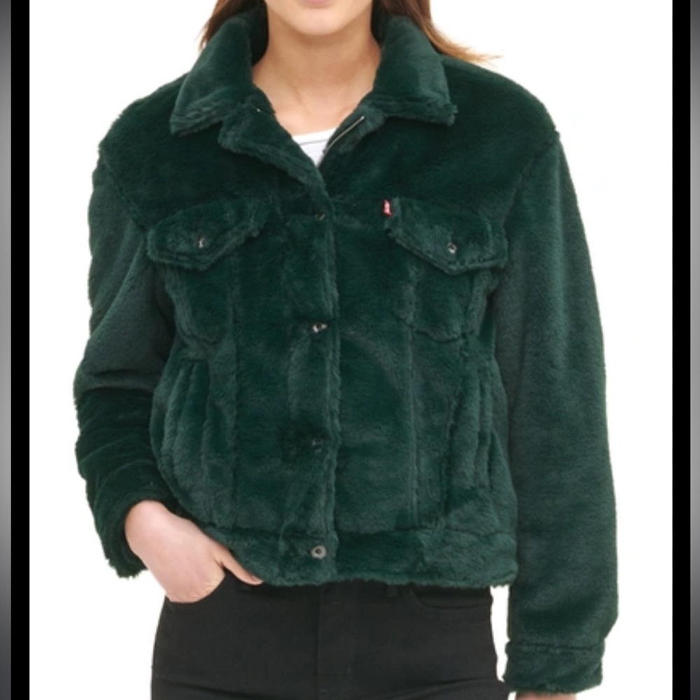 Levi’s faux fur trucker jacket